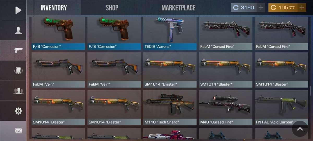 Complete All Type Knife Skin, Great K/D, Batl